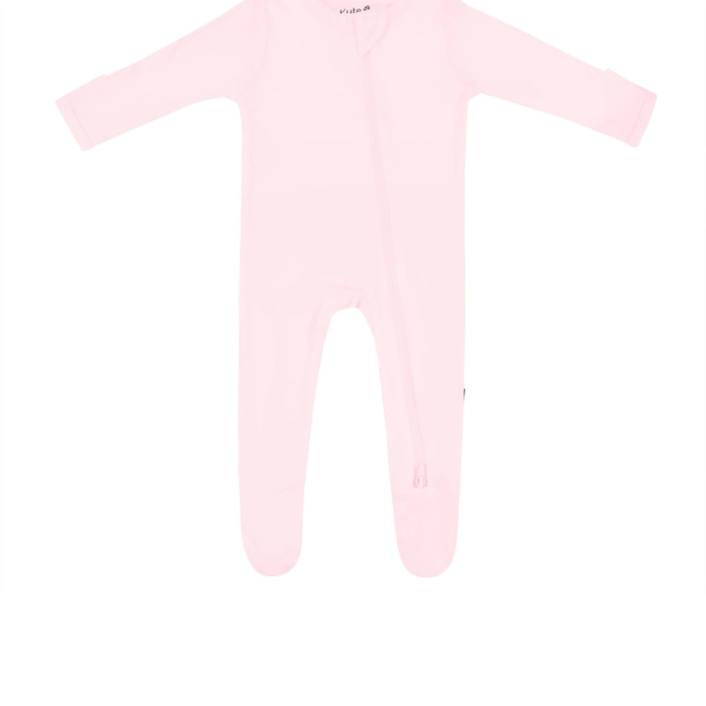 Kyte BABY Zippered Footie in Sakura - Picture 2 of 4
